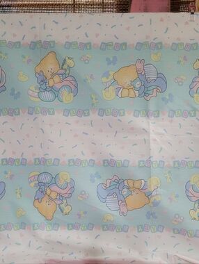 Baby Themed Pastel Colored Fabric 2 Yards (0798)